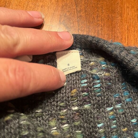 Moth Anthropologie Blue, Green, Gray cardigan size S - Picture 10 of 10